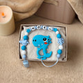 Personalized Baby Pacifier Clip Dinosaur | Baby shower gift | Name holder | Custom name | Newborn gift | Baby girl/boy gift